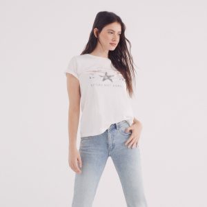 W SHORT LEEVE T-SHIRT WITH FRONT GRAPHIC