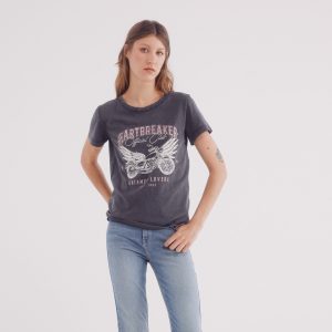 W SHORT LEEVE T-SHIRT WITH FRONT GRAPHIC