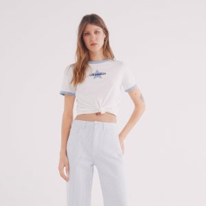 W SHORT LEEVE T-SHIRT WITH FRONT GRAPHIC
