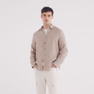 M RUSTIC COTTON BICOLOR SHIRT