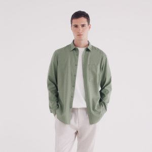 M TENCEL OVERDYE LONG-SLEEVED CUSTOM FIT SHIRT