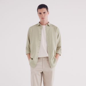 M RECONSIDER DOBBY STRUCTURE LONG SLEEVE SHIRT