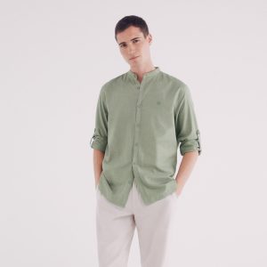 M SLUB STRUCTURE LONG SLEEVE SHIRT