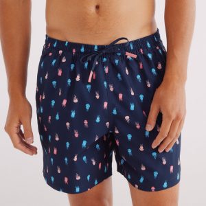 M PEACH SWIM SHORT JELLYFISH