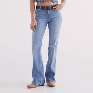 W LOW WAIST FLARE JEANS