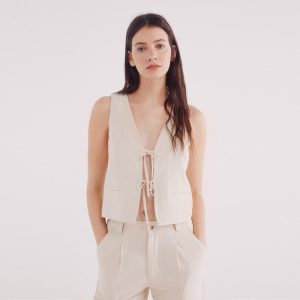 W LINEN VEST